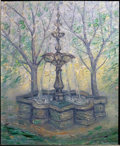Fuente en el jardín del Posío